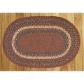 Capitol Earth Rugs BurgundyGray Jute Braided Rug 7040